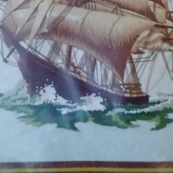 Vintage Sunset Stitchery Crewel Kit BEFORE THE WIND by Eileen Violet NIP - Picture 6 of 6